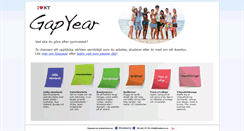 Desktop Screenshot of gapyear.se